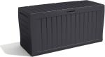 Chic 270L Graphite Garden Storage Box with Lock