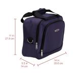 Trendy Violet Soft Suitcase Set