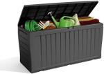 Chic 270L Graphite Garden Storage Box with Lock