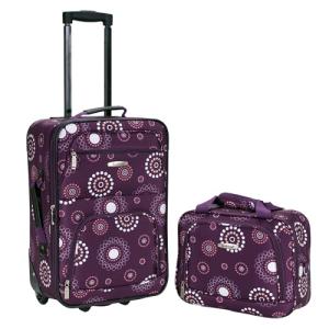 Purple Pearl 2-Piece Rockland Softside Luggage Set