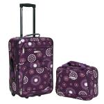 Purple Pearl 2-Piece Rockland Softside Luggage Set