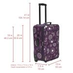 Purple Pearl 2-Piece Rockland Softside Luggage Set