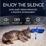 Veken Automatic Pet Water Fountain with LED Lights