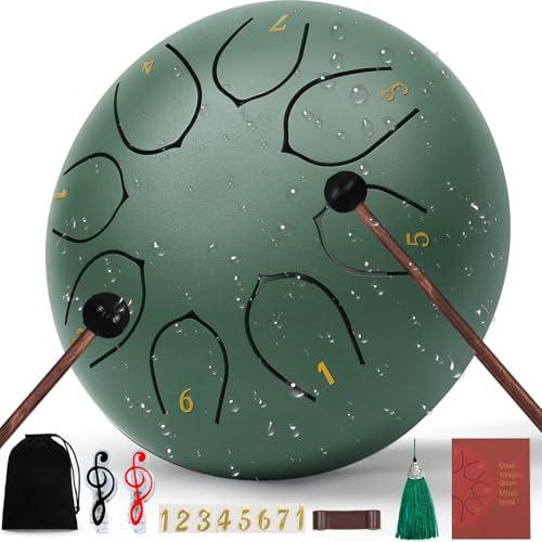 8-Note Steel Tongue Rain Drum for Gardens