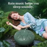 8-Note Steel Tongue Rain Drum for Gardens