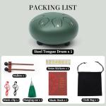 8-Note Steel Tongue Rain Drum for Gardens