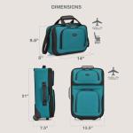 Rio Teal Expandable Carry-On Luggage Set