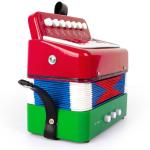 Colorful 10-Key Kids Button Accordion Musical Instrument