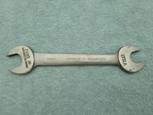 Vintage Gray Open End Wrench 3/4" & 7/8
