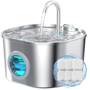 Stainless Steel Cat Water Fountain for Pets