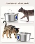 Stainless Steel Cat Water Fountain - 108oz Capacity