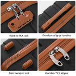 Coolife 3-Piece Lightweight Spinner Luggage Set