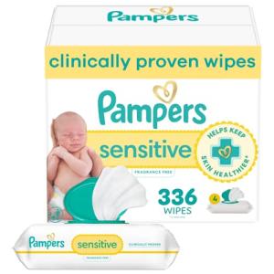 Pampers Sensitive Baby Wipes, 4X Pop-Top Packs