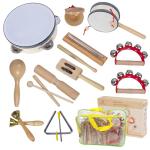 Wooden Percussion Instruments Set for Toddlers