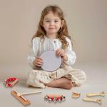 Wooden Percussion Instruments Set for Toddlers