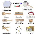 Wooden Percussion Instruments Set for Toddlers