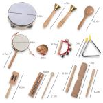 Wooden Percussion Instruments Set for Toddlers