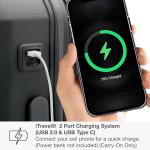 Traveler's Choice Expandable Hardshell Luggage - Gray