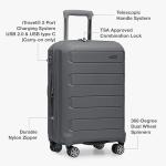 Traveler's Choice Expandable Hardshell Luggage - Gray