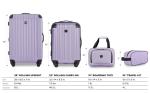Lilac 4-Piece Hardside Luggage Set by Travelers Club