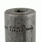Set of 3 Vintage Gray Impact Sockets