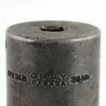 Set of 3 Vintage Gray Impact Sockets