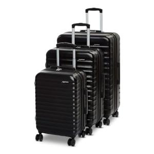 3-Piece VIP Hardside Spinner Luggage Set - Black