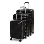 3-Piece VIP Hardside Spinner Luggage Set - Black