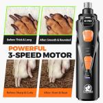 Whisper-Quiet Dog Nail Grinder with LED Lights