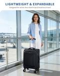 ECOHUB 20-Inch Softside Carry-On Suitcase