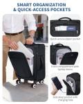 ECOHUB 20-Inch Softside Carry-On Suitcase