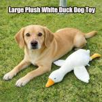 Giant Plush Duck Toy for All Dog Sizes