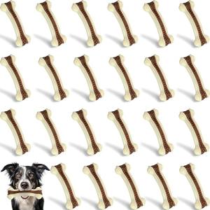 24 Pack Tough Dog Bones for Aggressive Chewers