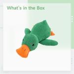 Interactive Plush Duck Toy for Aggressive Chewers