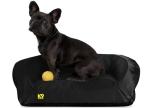 Orthopedic Small Bolster Dog Bed - Obsidian Black