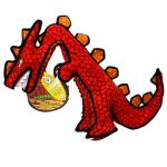 Tuffy Dinosaur Destructosaurus Dog Toy - Ultra Durable