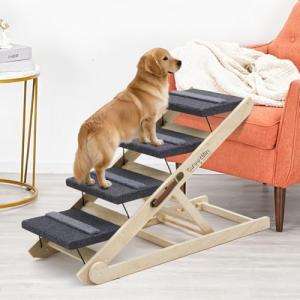 Adjustable 2-in-1 Dog Steps and Ramp