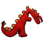 Tuffy Dinosaur Destructosaurus Dog Toy - Ultra Durable