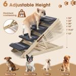 Adjustable 2-in-1 Dog Steps and Ramp