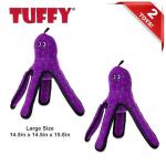 TUFFY Ocean Octopus Dog Toy - 2 Pack