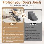 Adjustable 2-in-1 Dog Steps and Ramp
