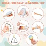Wooden Musical Instruments Set for Little Ones