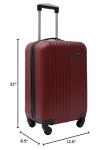Red 20-inch Spinner Carry-on Luggage by Travelers Club