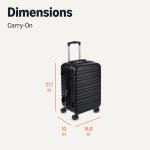 Amazon Basics Black 48.5 cm Rolling Luggage