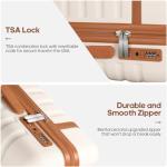 UKEIN Beige 3-Piece Hardshell Luggage Set