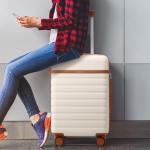 UKEIN Beige 3-Piece Hardshell Luggage Set