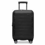 Pagosa Expandable Hardshell Luggage Set, Black