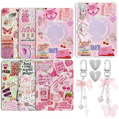 Pink Cardstock Inserts and Charms for Kindle