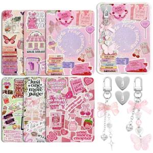 Pink Cardstock Inserts and Charms for Kindle