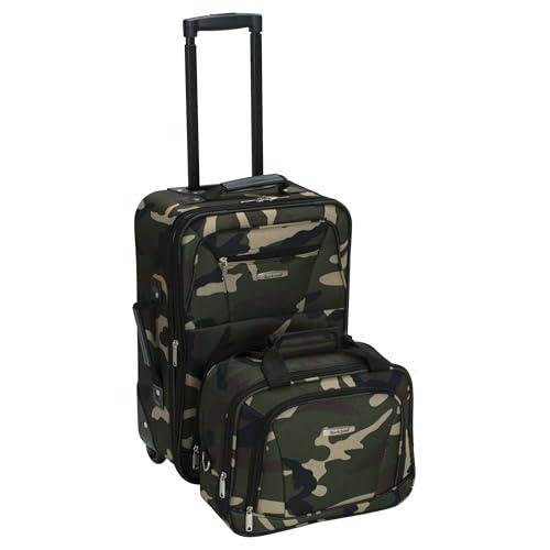 Camouflage Expandable Softside Luggage Set, 2-Piece